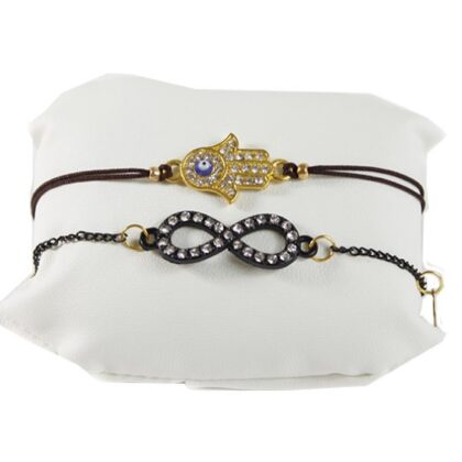 Fatma'nın Eli Deri Bileklik Kahverengi