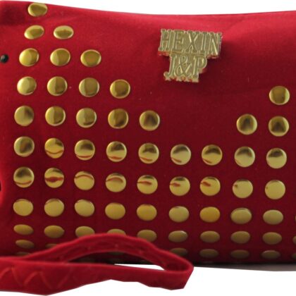 El Çantası Kırmızı Zımbalı Küçük Model