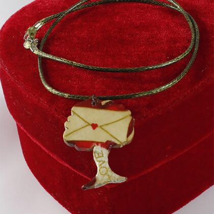 Ahşap Mektuplu Ağaç Kolye