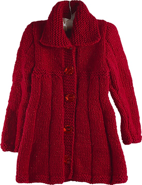 Bebek Paltosu Kırmızı Renk