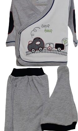 Bebekler İçin Hastane Çıkışı 3'lü Lajivert Seti