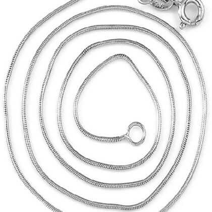 Gümüş Yuvarlak Link Zincir