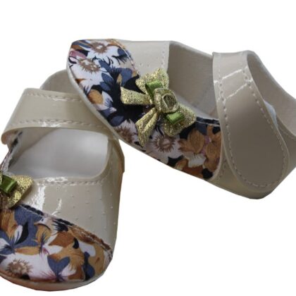 Kumaş Kombinli Deri Fantazi Patik