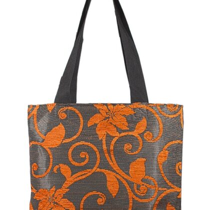 Turuncu Dokulu Çanta Kumaş Çanta