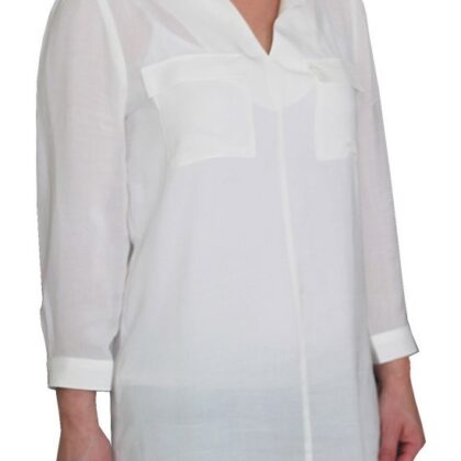 Beyaz Cepli Bluz Zero