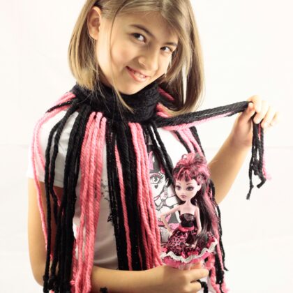 Boyunluk ve Saç Bandı Monster High Draculara Özel Tasarım