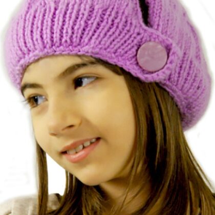 Çocuk Beresi Mor Renk