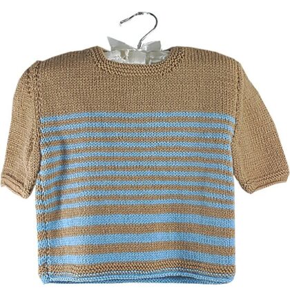 Bebek Kazağı Kahverengi Yarım Kollu