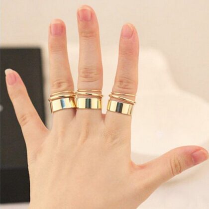 Düz Model Yüzük Seti