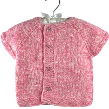 Bebek Yeleği Pembe Renk Yan Düğmeli