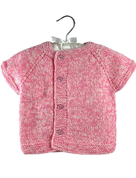 Bebek Yeleği Pembe Renk Yan Düğmeli