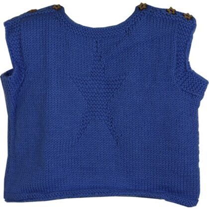 Bebek Süeteri Mavi Renk Yıldız Motifli