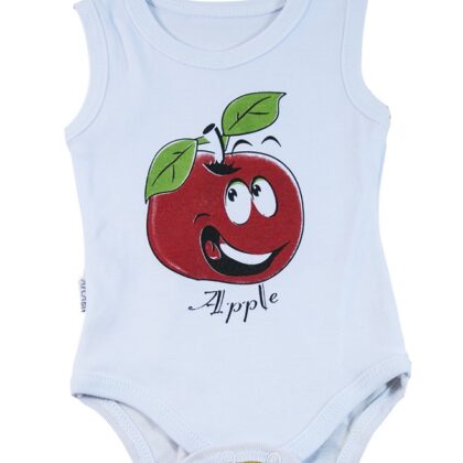 Askılı Bebek Badisi Elma Desenli