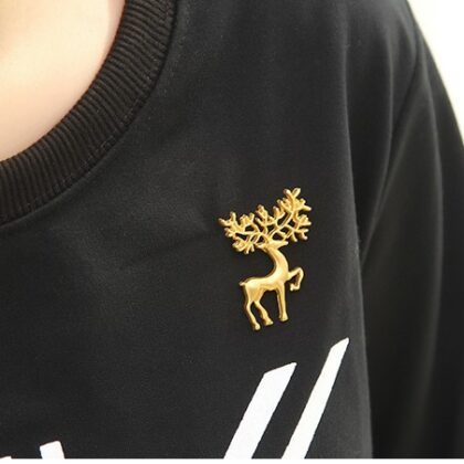 FashionMoon Geyik Modeli Yaka İğnesi Broş