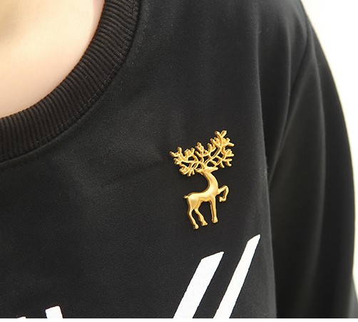 FashionMoon Geyik Modeli Yaka İğnesi Broş