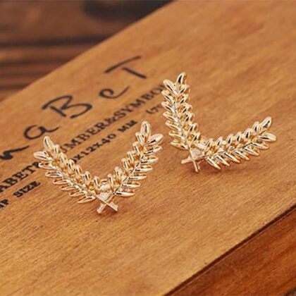 FashionMoon Yaprak Modeli Yaka İğnesi