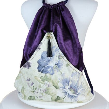 Etnik Kadife Sırt Çantası Tasarım Çanta Kumaş Sırt Çantası