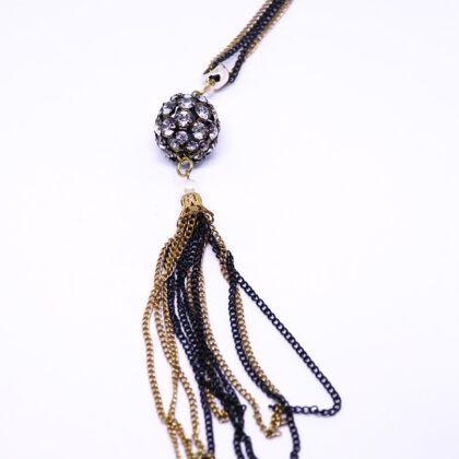 Kristal Taşlı Uzun Kolye