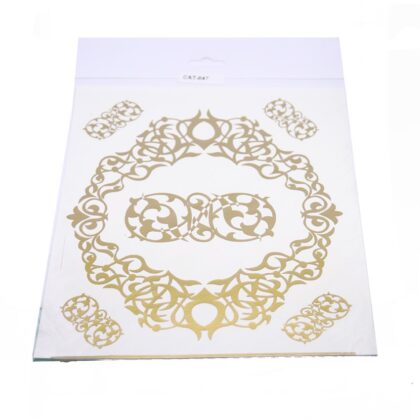 Craftsy Gold Yuvarlak Desenli Transfer CAT-047