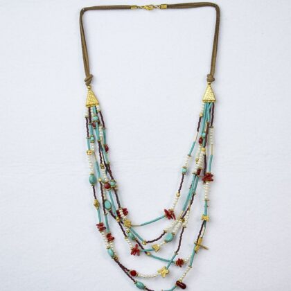 Özel Tasarım Yarı Değerli Taşlı Kolye