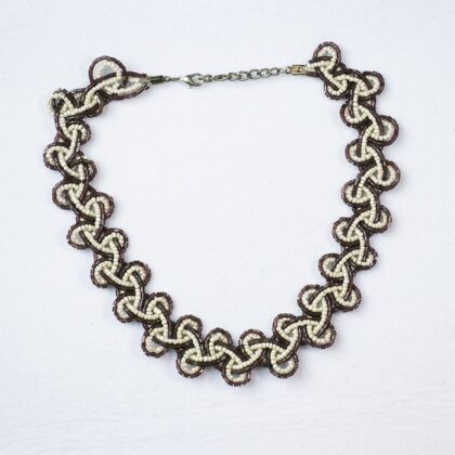 Özel Tasarım Aşk Düğümü Kahverengi  Kolye