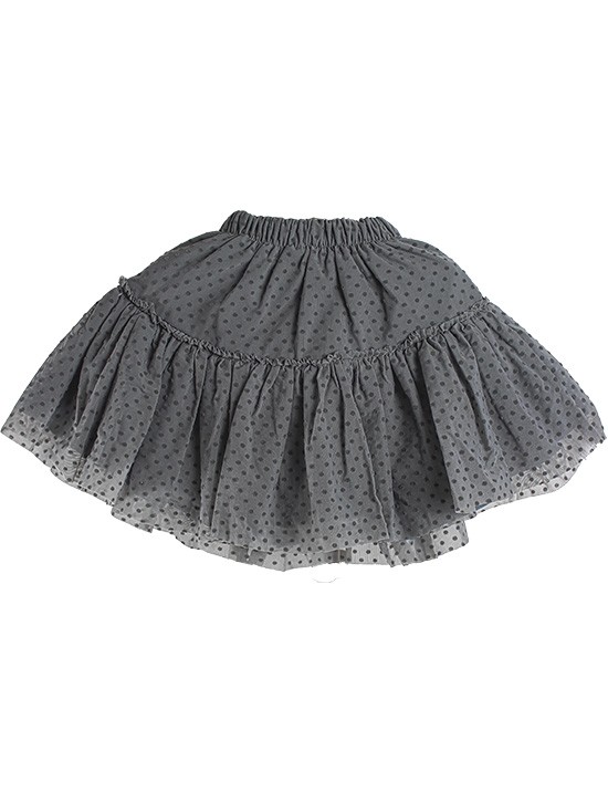 Zara Kids Gri Puantiyeli Çocuk Eteği