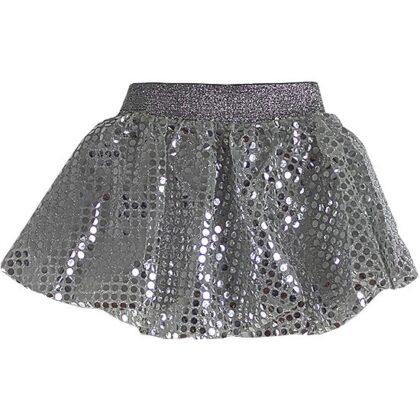 Zara Kids Gümüş Pullu Çocuk Eteği