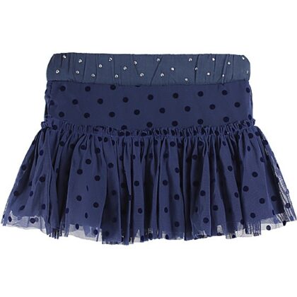 Zara Kids Lacivert Puantiyeli Çocuk Eteği