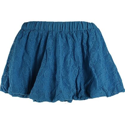 Zara Kids Mavi Dantelli Balon Çocuk Eteği