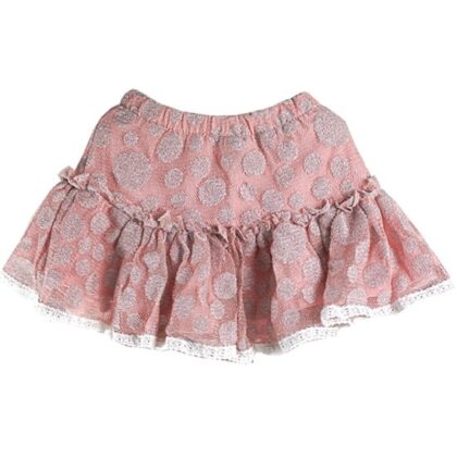 Zara Kids Pudra Rengi Puantiyeli Çocuk Eteği