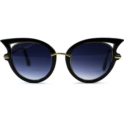 Steampunk Cat Retro Model Siyah Degrade Camlı Güneş Gözlüğü