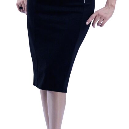 Jimmy Key Siyah Fermuarlı Kalem Etek