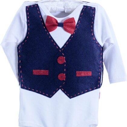 Bebek Badisi Lacivert Yelekli Badi