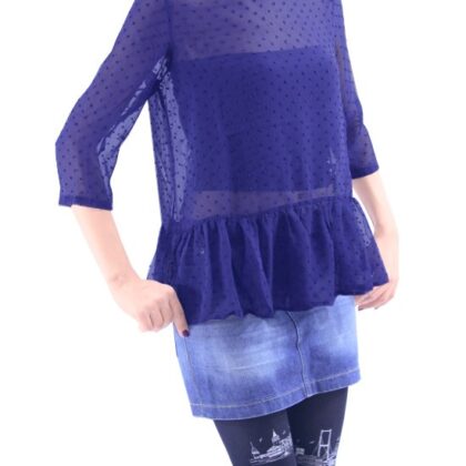 Mango Bluz Rosita Lacivert