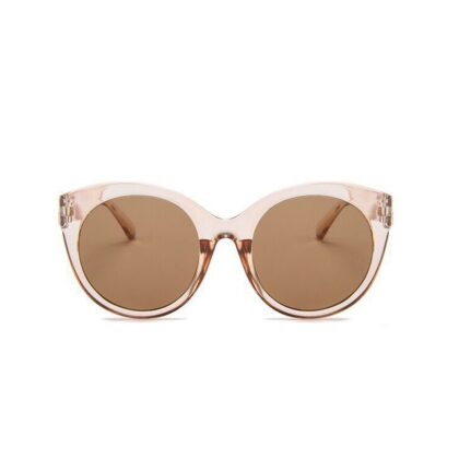 Fashion Moon Esmeralda Modeli Şeffaf Kahverengi Yuvarlak Güneş Gözlüğü