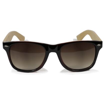 Fashion Moon Bambu Saplı Top Gun Model Kahverengi Çerçeveli Kahverengi Camlı Güneş Gözlüğü