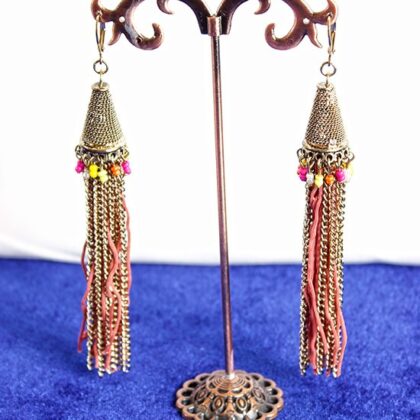 Mango Uzun Pembe Küpe