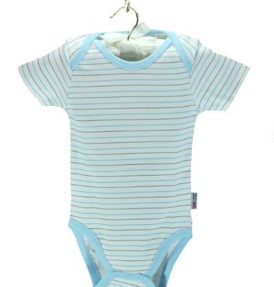 Baby Center Yarım Kollu Çizgili Badi