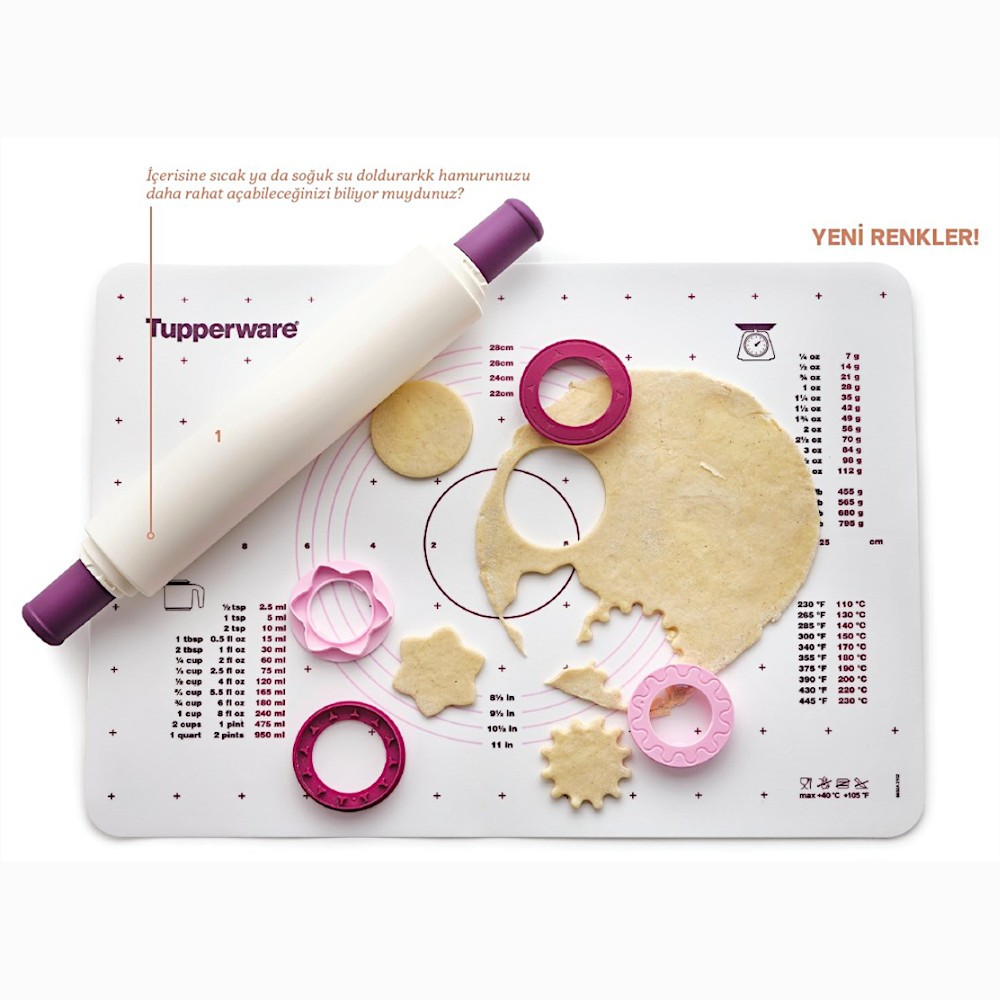 Tupperware Sihirli Merdane ve Hamur Aç Seti