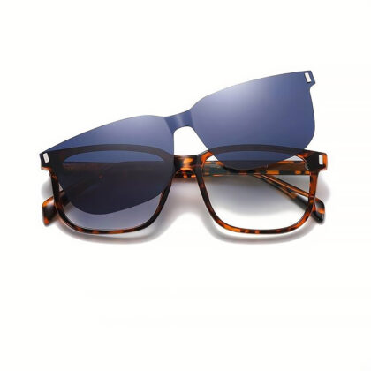 Dikdörtgen Vintage Tam Çerçeve Gözlük Anti Mavi Işık Değiştirilebilir Lensler