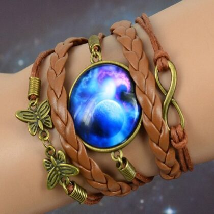 Galaksi Deri Bileklik Mavi