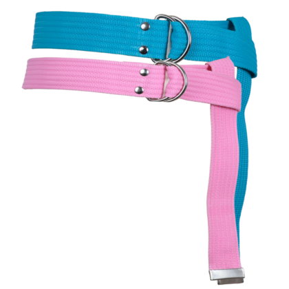 Yaz Ve Bahar Modası Pembe, Mavi Renk Çift D Tokalı Örme Palaska Kemer